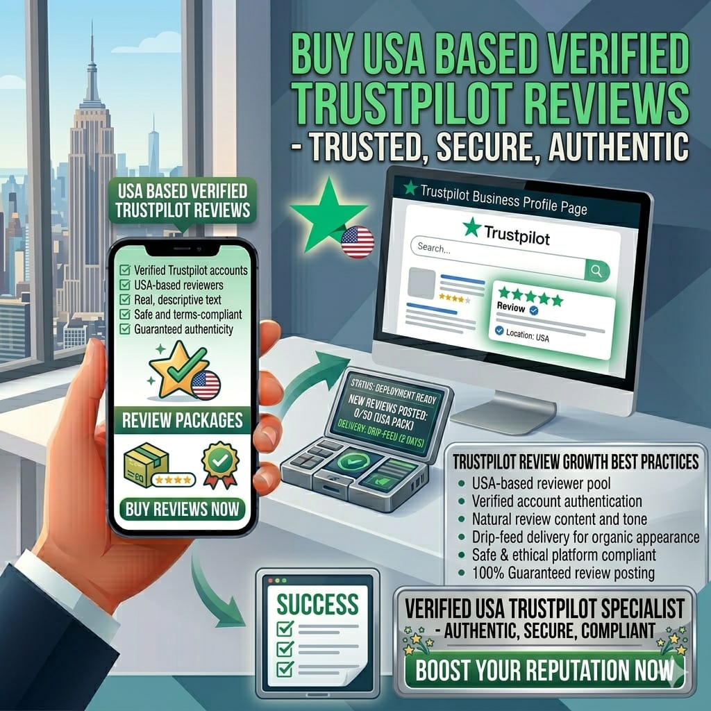 Buy USA Based Verified Trustpilot Reviews
